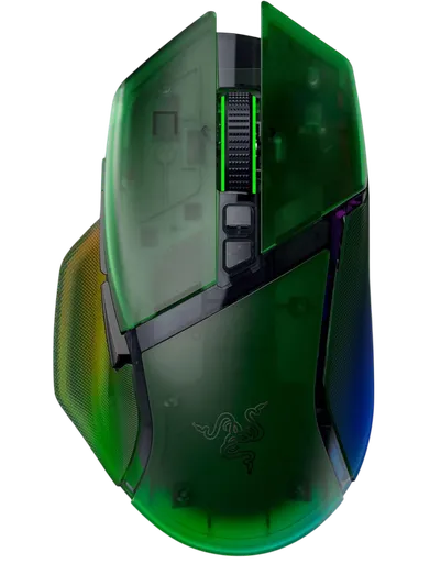 Мышь Razer RZ01-05240300-R3G1, Basilisk V3 Pro 35K, беспроводная, зеленая