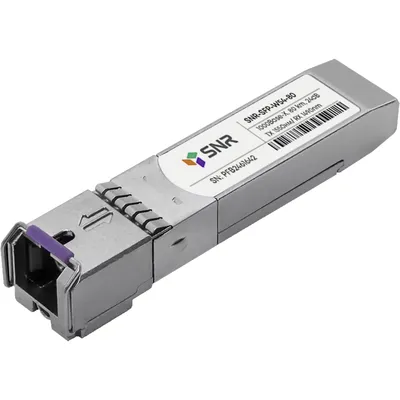Оптический модуль SNR SNR-SFP-W54-80, SFP WDM 1000Base-BX, SC, 1550/1490 нм, до 80 км