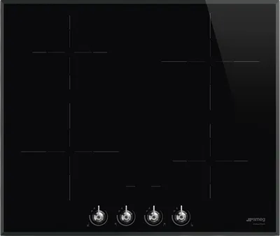 Индукционная варочная поверхность Smeg SI364BM, Classica, 60 см, 4 зоны, стеклокерамика