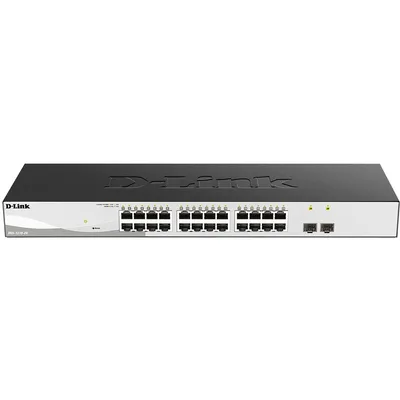 Коммутатор D-Link DGS-1210-26/F3A, управляемый L2, 24×1GbE + 2×SFP, 1U