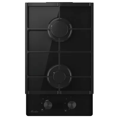Варочная поверхность Monsher MGG 32 Noir, газовая, 2 конфорки, 30 см, газ-контроль