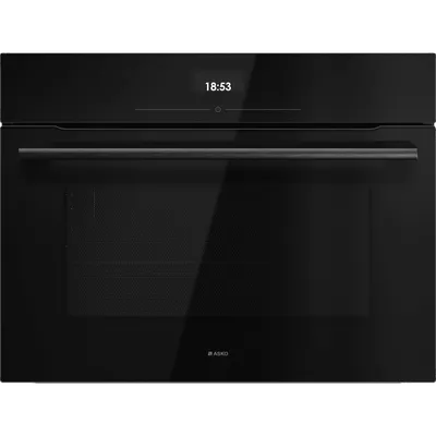 Микроволновая печь ASKO OM24BGH, встраиваемая, 50 л, инвертор 1000 Вт, Wi-Fi, чёрное стекло