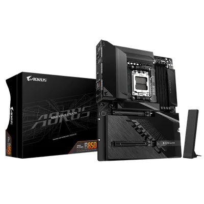 Материнская плата Gigabyte B850 AORUS STEALTH, AM5, B850, DDR5, Wi-Fi 7, ATX