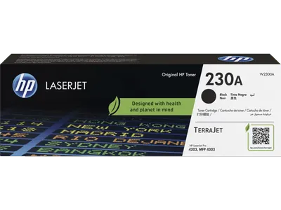 Картридж HP 230A W2300A, чёрный, для Color LaserJet Pro 4203/4303, 2000 стр.