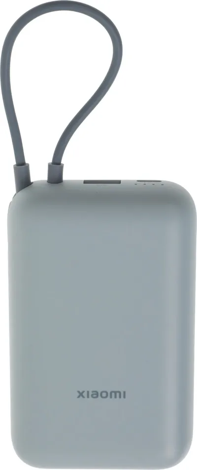 Мобильный аккумулятор Xiaomi Power Bank 10000mAh (встроенный кабель) Ледяной синий GL P15ZM (BHR9073GL)