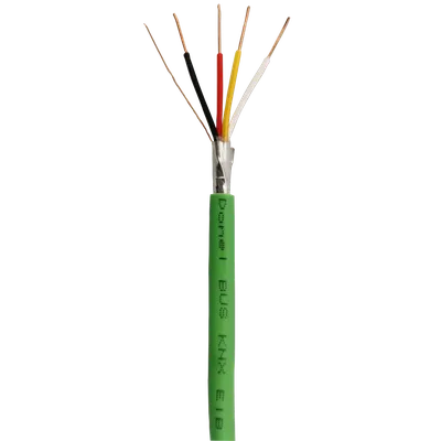 Кабель Donel DBK4-8, KNX EIB J-Y(ST)Y, 2×2×0,8, зеленый, 100м