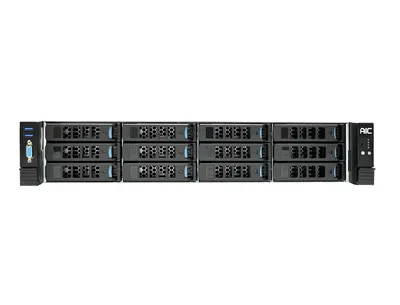 Серверная платформа AIC XP1-S202VA02, 2U, 12× NVMe, 2× Xeon SP, 1600 Вт