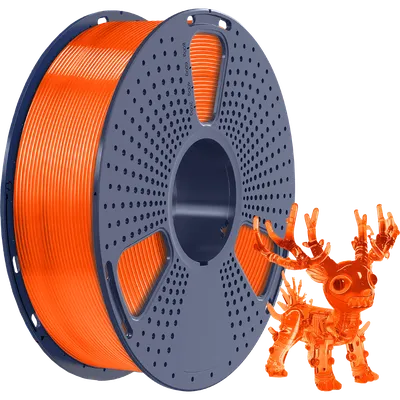 Филамент NV Print NV-3D-PLA-P-TRANSP-ORANGE, PLA+, 1.75 мм, 1 кг