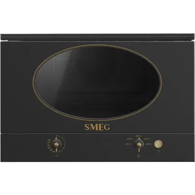 Микроволновая печь SMEG MP822NAO, встраиваемая, 23 л, антрацит