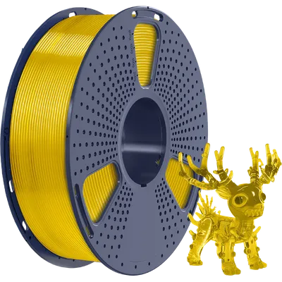 Филамент NV Print NV-3D-PLA-P-TRANSP-YELLOW, PLA+ Transparent Yellow, 1.75мм, 1кг