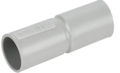Муфта соединительная IEK CTA10D-GIG20-K41-100, ПВХ, d20 мм