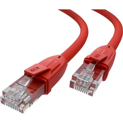 Патч-корд GCR GCR-52708, UTP кат.6, 10м, красный