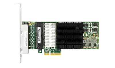 Сетевая карта LR-LINK LRES8001PT-BP, PCIe 2.1 x4, 4×1GbE RJ-45, Bypass, Intel I350