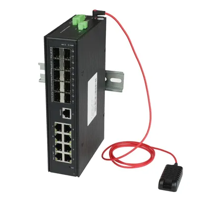 Коммутатор NST NS-SW-8G10GX-SPL/IM, L2+, 8×PoE BT, 10×SFP, промышленный