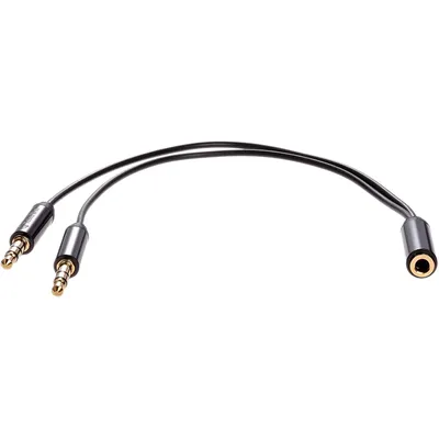 Адаптер Telecom TAV205M-0.2M, 2×3.5ST(M) — 3.5ST(F), 0.2м