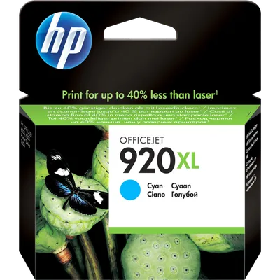 Картридж HP CD972AE (№920XL), голубой, увеличенной ёмкости, 700 страниц