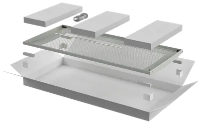 Дверь перфорированная ITK LN35-42U6X-DP для шкафа LINEA N 42U 600 мм, серая