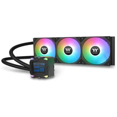 Система жидкостного охлаждения Thermaltake LA360-S ARGB CL-W462-PL12SW-A, 360 Вт, 3×120 мм, LCD
