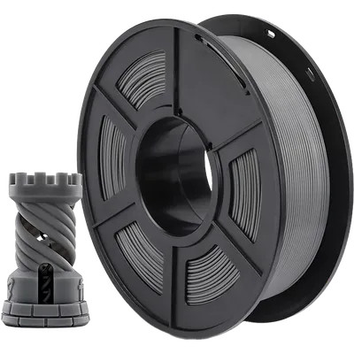 Филамент NV Print NV-3D-PLA-P-GREY, PLA+ Grey, 1.75мм, 1кг