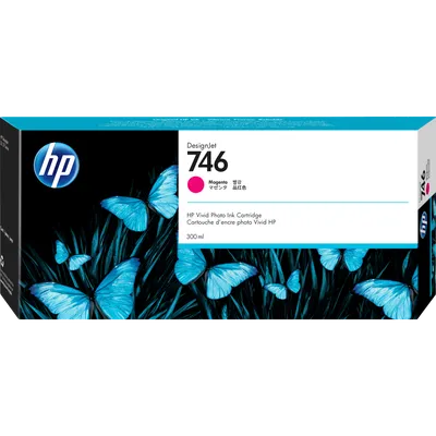 Картридж HP P2V78A, 746, струйный, пурпурный, 300 мл