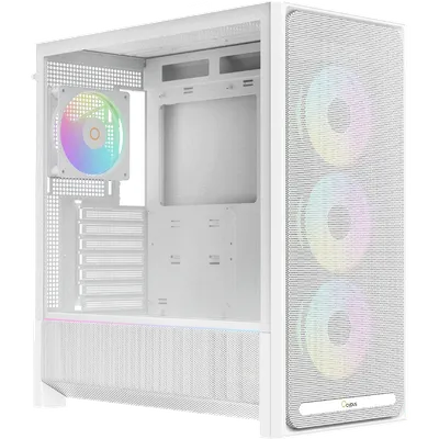 Корпус ПК без блока питания/ Case Ocypus Delta C70 WH ARGB, Midi-Tower, TG, 4x120mm ARGB, 2xUSB-A 3.0 + 1xUSB-C 3.1, E-ATX, ATX, mATX, mITX White