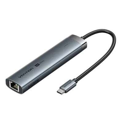 Хаб Vention TGNHB, USB-C 6 в 1, HDMI/USB-A/USB-C