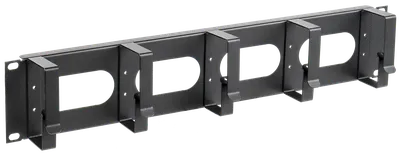 Кабельный органайзер ITK CO05-2M5RM, 19" 2U, 5 колец, черный
