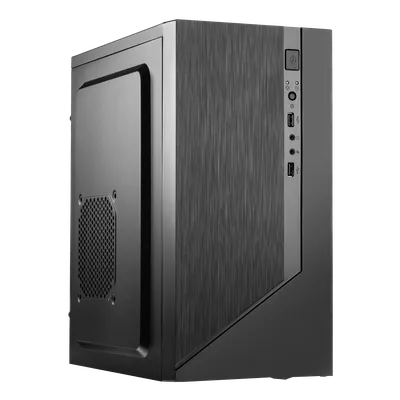 Корпус Foxline Forza FZ-015-SX450R, mATX, БП 450 Вт, 2×USB 2.0, чёрный