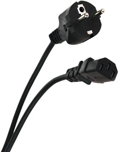 Кабель питания Telecom TP021-3.0-BK, CEE 7/7 — IEC320-C13, 3 м, черный