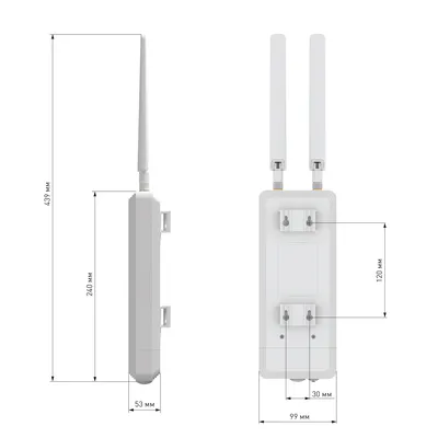 Точка доступа Keenetic NETCRAZE STELLAR 6 (NAP-650), 3000 Мбит/с, 1×1GbE, PoE