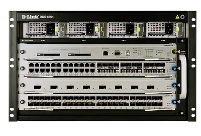 Коммутатор D-Link DGS-6604-SK/A1A, L3, шасси, 4 слота