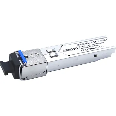 SFP-модуль OSNOVO SFP-S1SC18-F-1310-1550-I, 155 Мбит/с, SMF, SC, 20 км