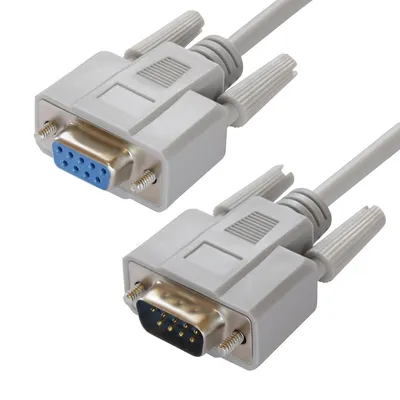 Удлинитель GCR PRO GCR-DB9CM2F-0.5m, RS-232 DB9 M/DB9 F, 0.5м