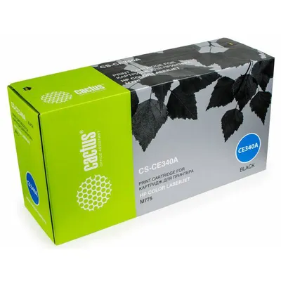 Картридж CACTUS CS-CE340A, чёрный, 13 500 страниц, для HP Color LaserJet M775