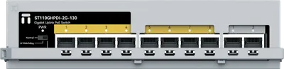 Коммутатор Netis ST110GHPDI-2G-130, 8×100 Мбит/с PoE+ 130 Вт, 2×1 Гбит/с