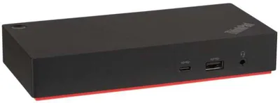 Lenovo [40AY0090EU] ThinkPad Universal USB-C Dock  2x DP 1.4, 1x HDMI 2.0, 3x USB 3.1, 2x USB 2.0, 1x USB-C, 1x RJ-45, 1x Combo Audio Jack 3.5mm