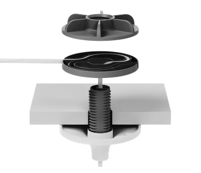 Крепление Logitech 952-000123 Mic Pod Pendant Mount, потолочное, белое