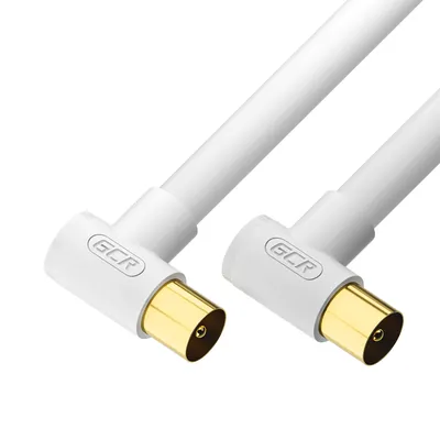 Кабель антенный GCR GCR-54877, RG59, 1.5м, TV M угловой