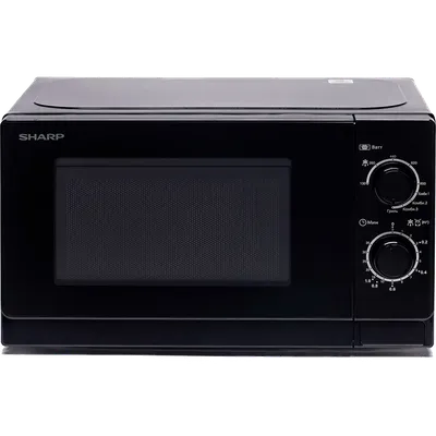 Микроволновая печь Sharp R-6000RK черный, 20 л, 800 Вт, переключатели - поворотный механизм