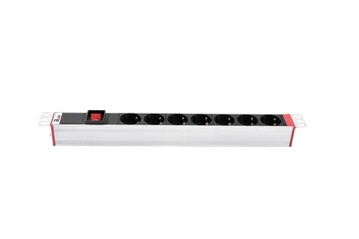 PDU ЦМО R-16-7S-V-440-Z, 7×Schuko, C20, 16А, 19"