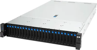 Серверная платформа/ ASUS RS720-E12-RS24G, 2U, 2x LGA4710, 32x DDR5, 24x 2.5 NVME (or 8NVME+16 SATA*/SAS*), 2 x M.2 Gen5 x2 (2280/2260)(VROC required for RAID), 6 x PCIe x8 or 3x PCIe x16 + 2 x PCIe  x16 + 2 x OCP3.0, 1 x Management Port, 1+1 3200W
