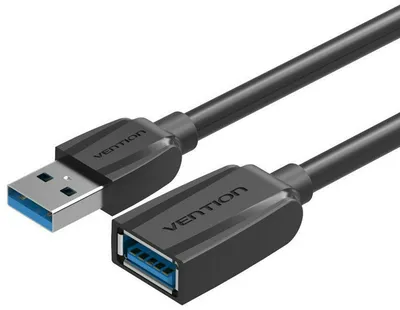 Кабель Vention VAS-A45-B300, USB-USB, 3 м, черный