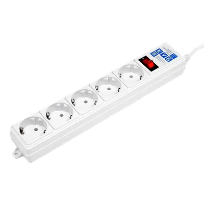 Сетевой фильтр Электрическая мануфактура SPG-B-10-WHITE, 5 розеток, 3м, 2.2кВт