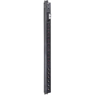 Блок распределения питания ITK BS-PV-43-12C13-06D-11, вертикальный, 23U, 16А, 12×C13, 6×Schuko
