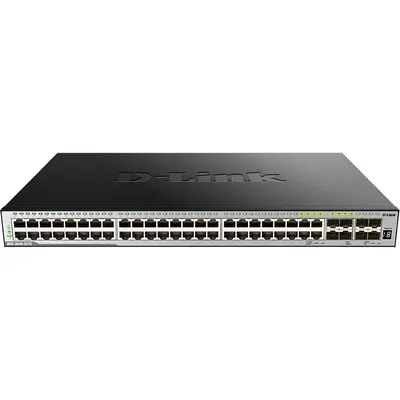 Коммутатор D-Link DGS-3630-52TC/A2ASI, L3, 44×1GbE, 4×10G SFP+, 4×Combo