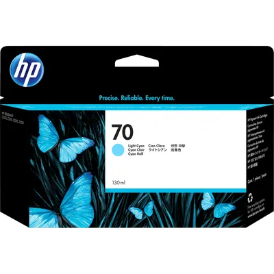 Картридж HP C9390A, Light Cyan, 130 мл, для Designjet