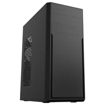 Корпус Foxline FL-302-FZ500R Midi Tower, ATX, БП 500 Вт, 2×USB 2.0, черный