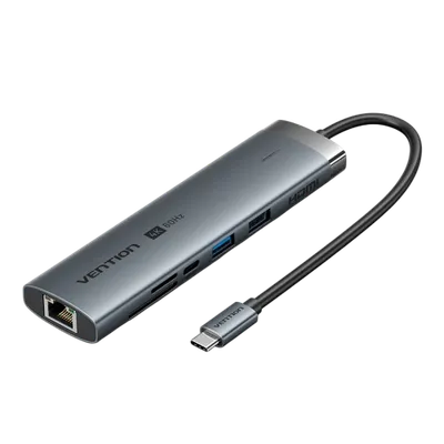 USB-концентратор Vention TGVHB, USB-C, HDMI/Ethernet/USB-A/USB-C, 9-в-1