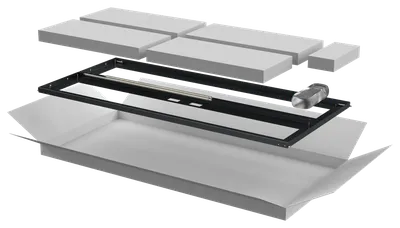 Дверь перфорированная двустворчатая ITK LINEA N LN05-24U6X-D2P, 24U, 600 мм, чёрная