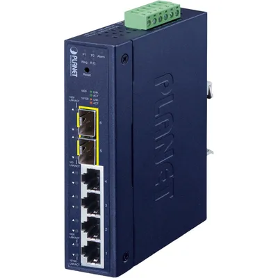 Коммутатор PLANET IGS-4215-4T2S, управляемый L2/L4, 4×1GbE + 2×SFP, IP30, DIN